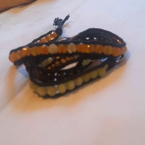 Long beaded wrap bracelet